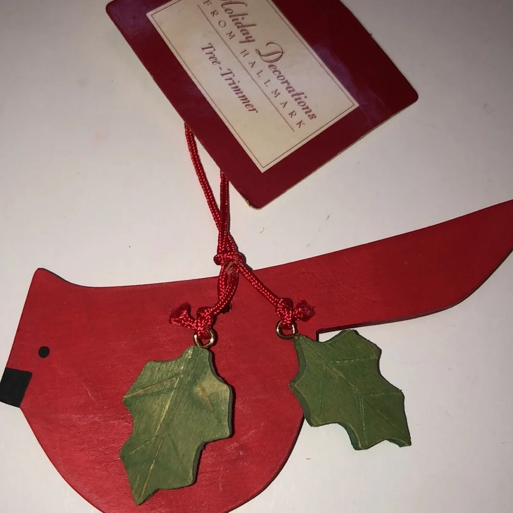 Wooden ornaments Wooden Hallmark Mailable Ornaments 1987
